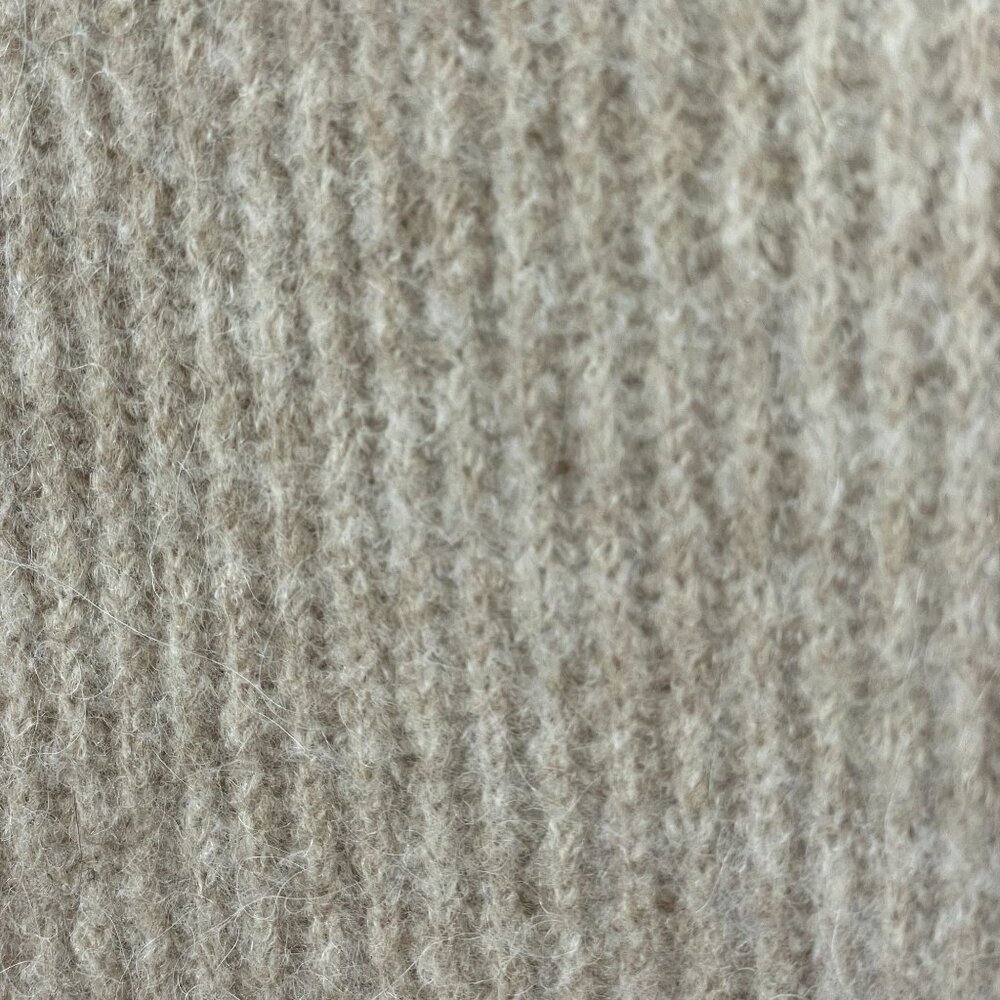 Antonio Melani Womens WOOL ALPACA Sweater Size L Beige QUIET LUXURY Neutral - Picture 8 of 11